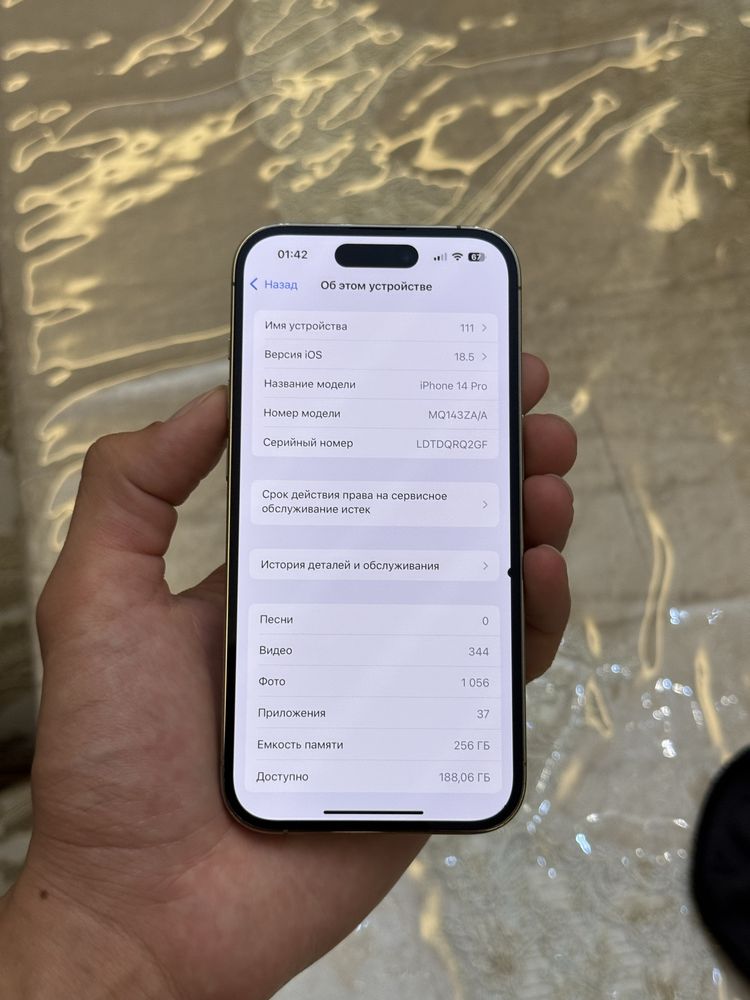 iPhone 14 Pro 256gb/78yomks 2simkartali