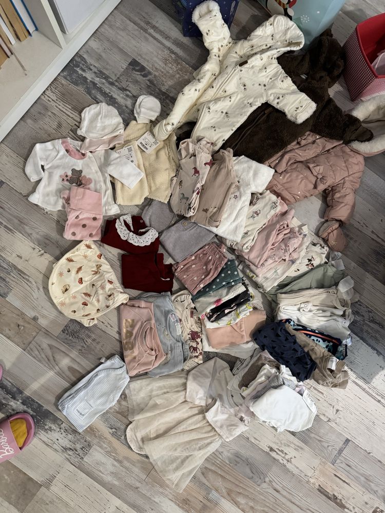 Сет за бебе момиче от новородено до 0-3,2-4 H&M, Zara, Mayoral