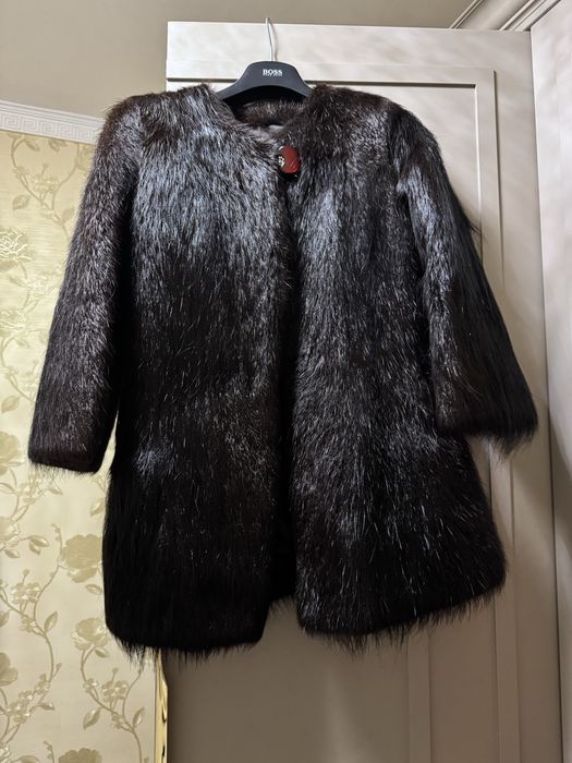 шуба из нутриа, натуральная