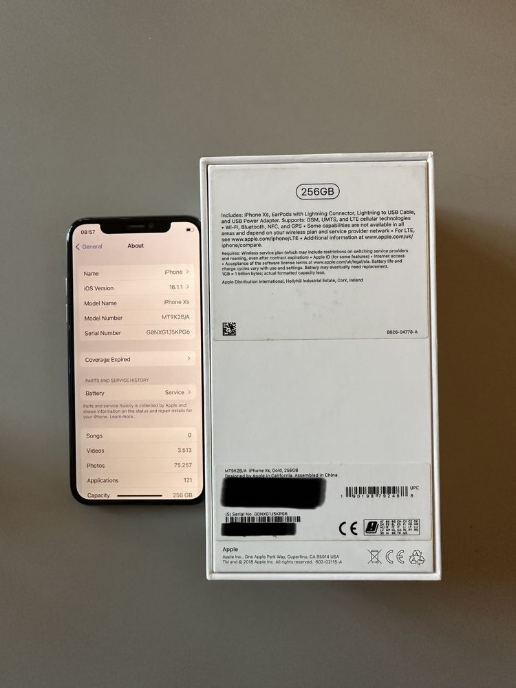 iPhone XS Gold 256gb