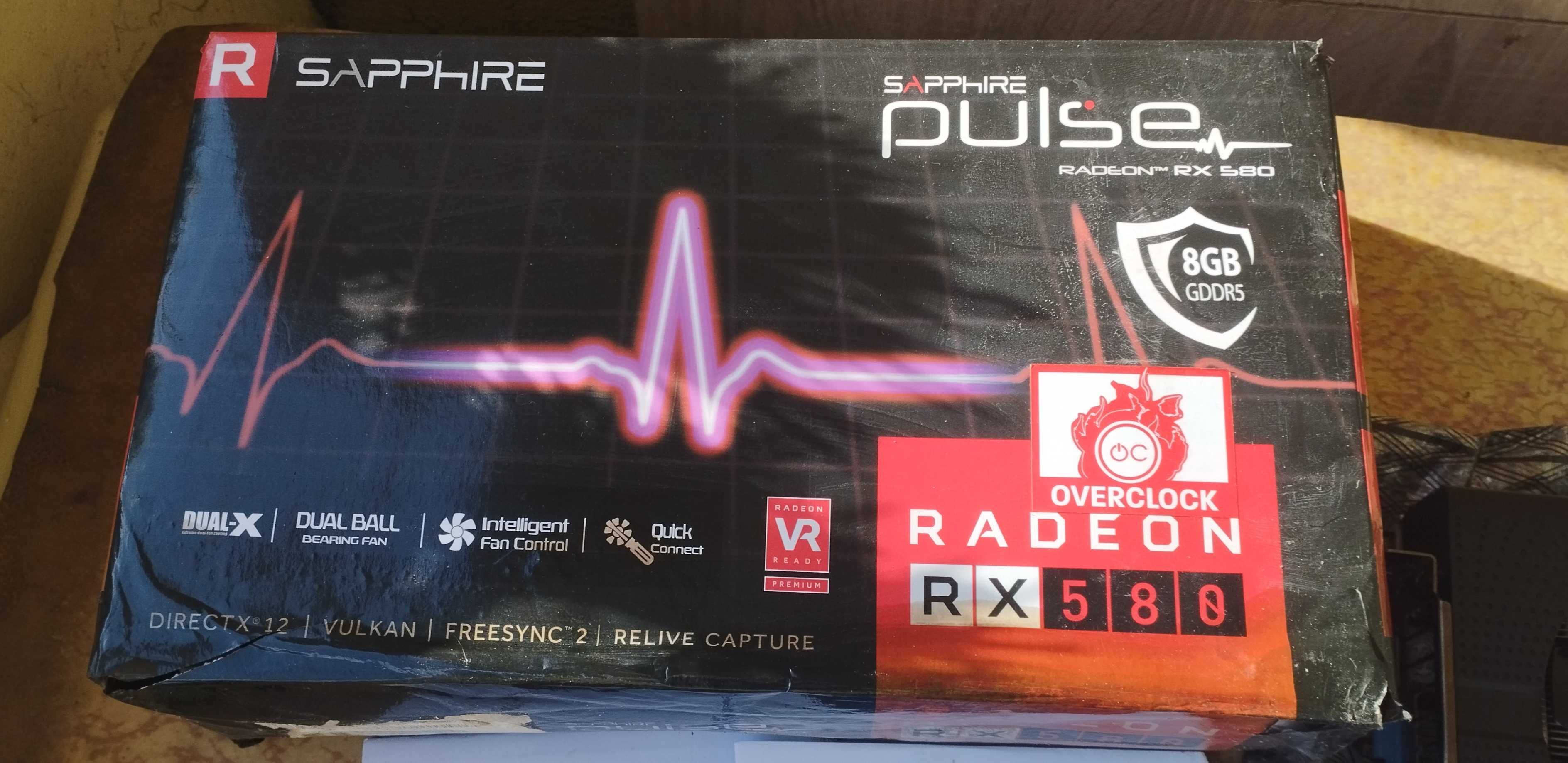 Видео карта SAPPHIRE AMD RX580 8GB Pulse OC