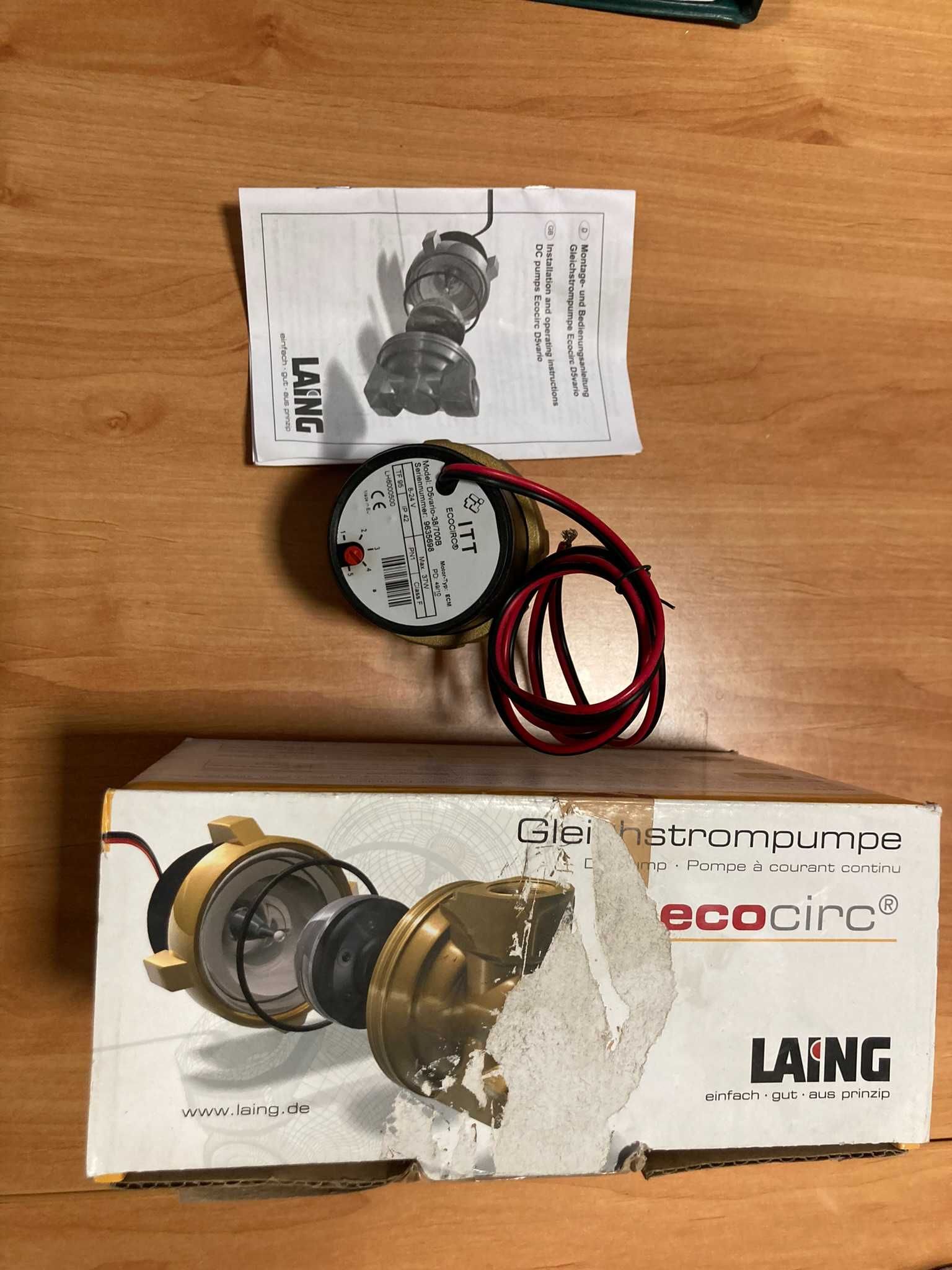 Pompa de circulatie LAING ECOCIRC 8-24V