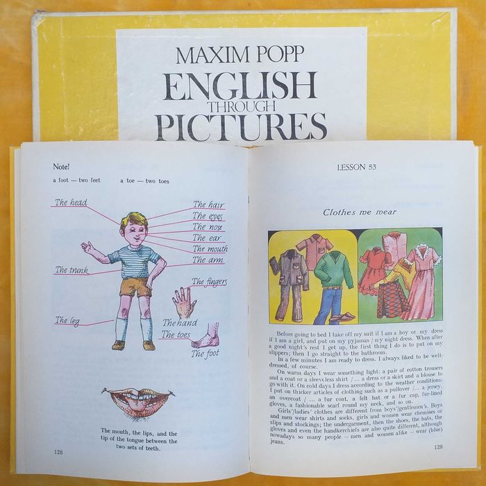 manual vechi curs limba engleza, franceza cu vinil discuri Electrecord