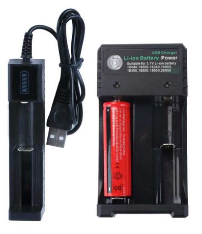 Зарядное устройство для 18650 аккумуляторов USB зарядка li-ion 26650