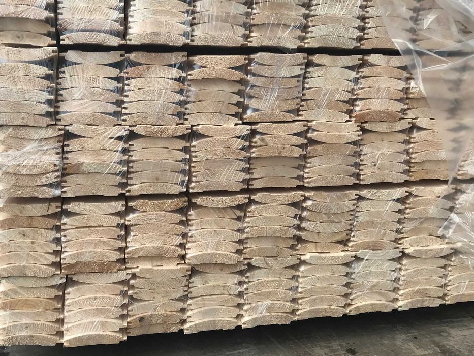 Дървена ламперия, сачак Блок Хаус 20х96х4000мм AB (1 клас); смърч