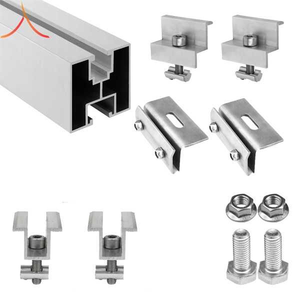 KIT Structura montaj 3 panouri fotovoltaice acoperis tabla faltuita