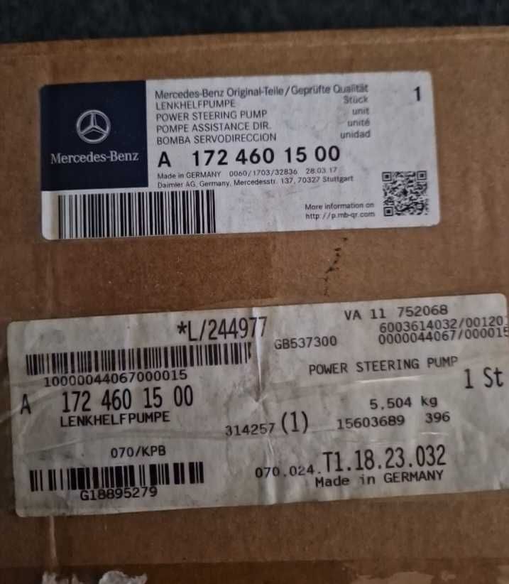 Електрическа Серво Помпа Mercedes SLK R172