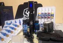 Kit tatuaj COMPLET Poseidon masina tușuri ace geantă – GATA DE FOLOSIT