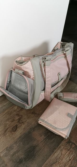 Vând geantă mama, pompă manuală de sân și încălzitor biberon/borcănel