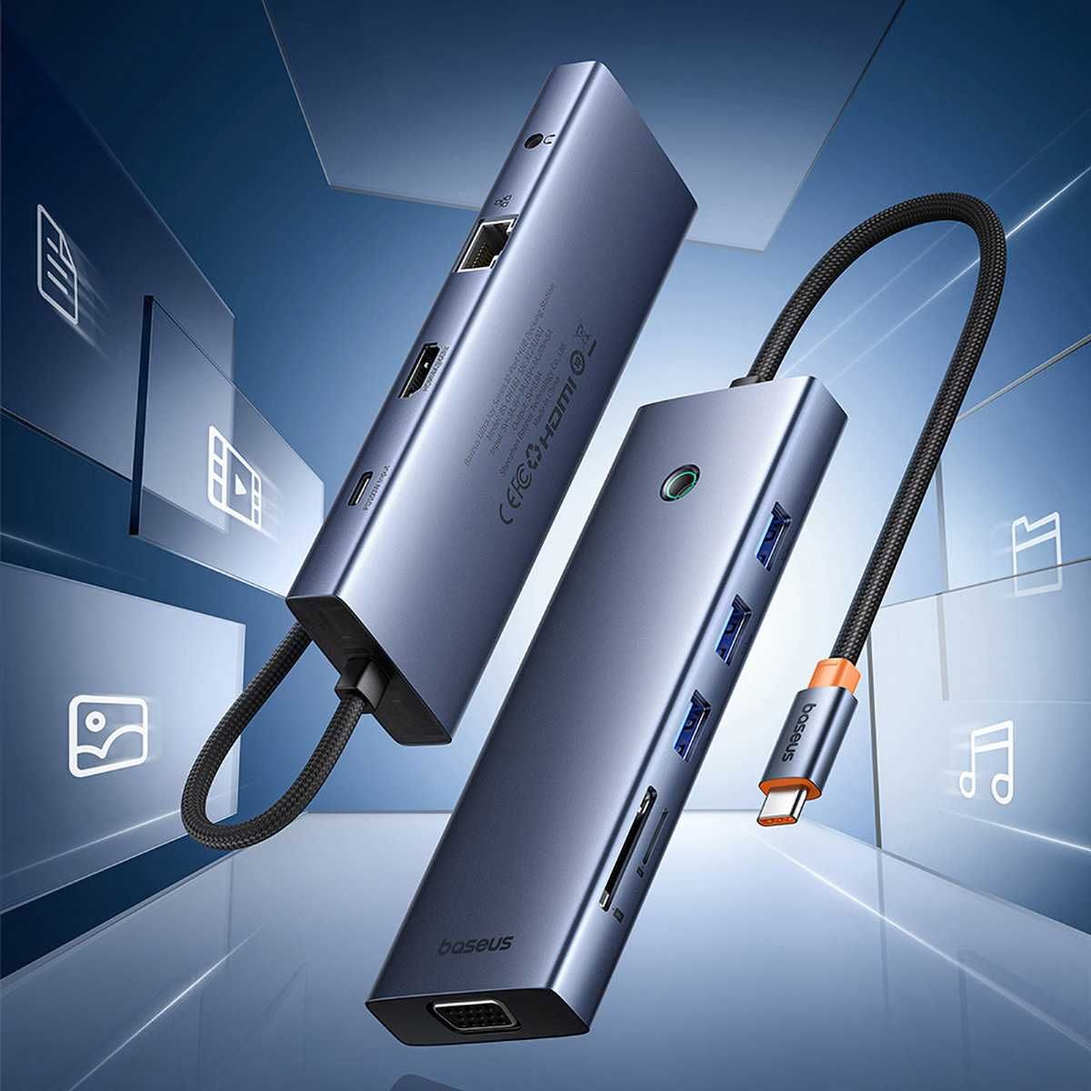 USB-Хаб Baseus UltraJoy Series 10-портов HUB Docking Station