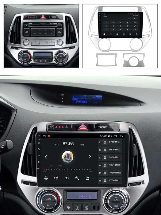 Navigatie Dedicata Hyundai I20 (2011-2014), 9Inch, Bluetooth, Carplay