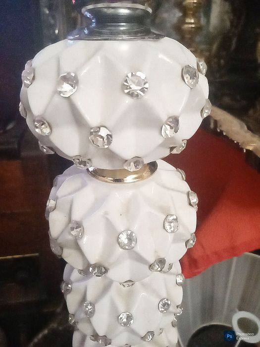 Фарфор!  Стразы ! Хрусталь ! Подсвечник