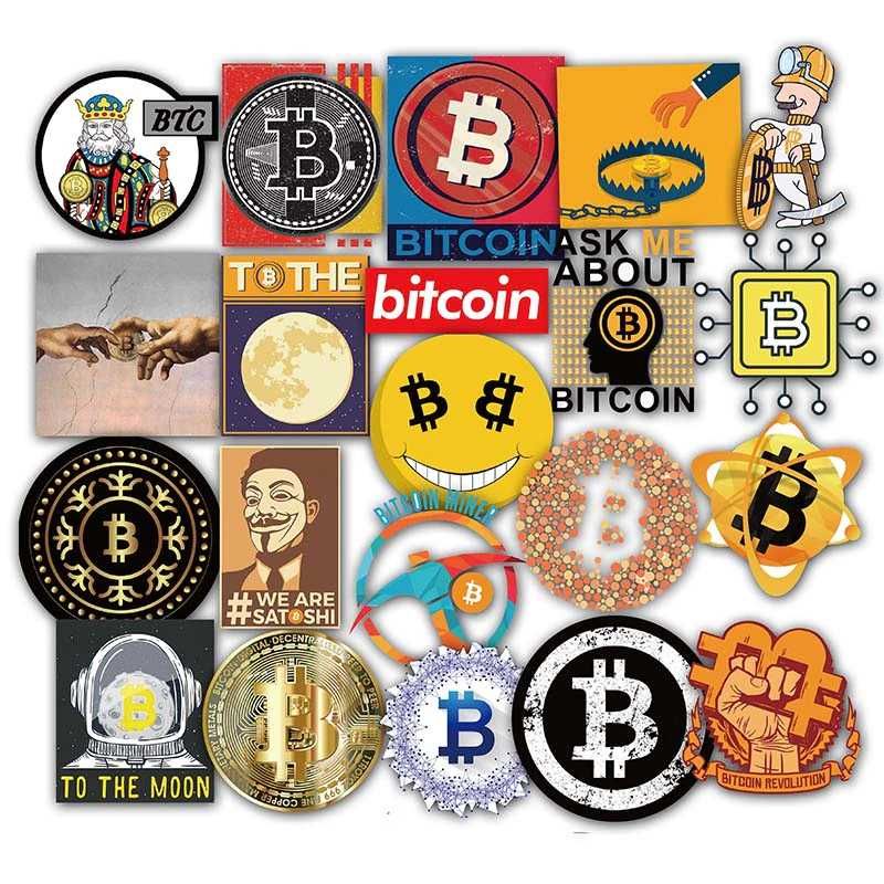 Bitcoin Stickers - стикери