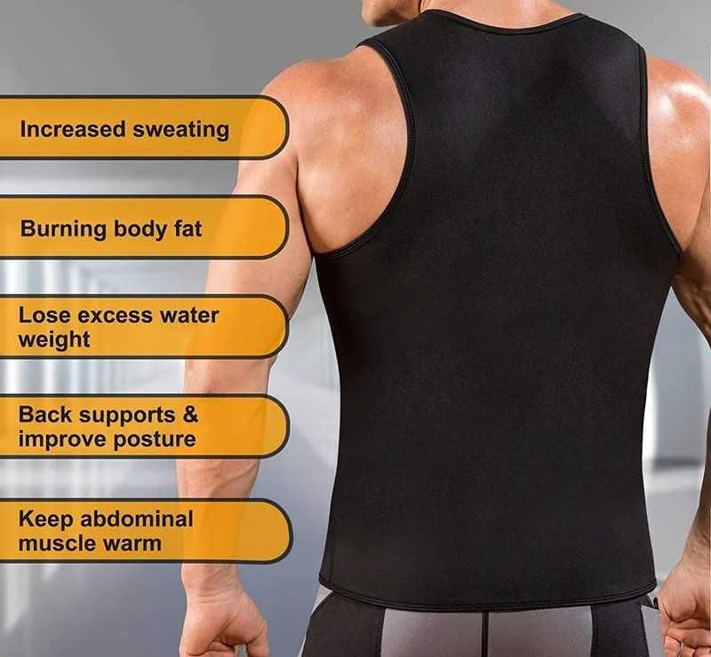 Vesta fitness pentru slabit barbati XL neopren termoactiv efect sauna