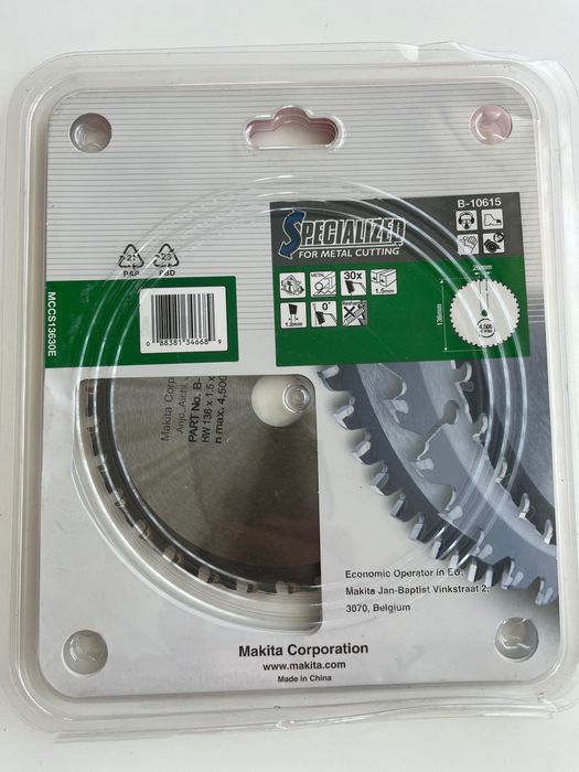 Makita B-10615 – TCT циркулярен диск за рязане на метал