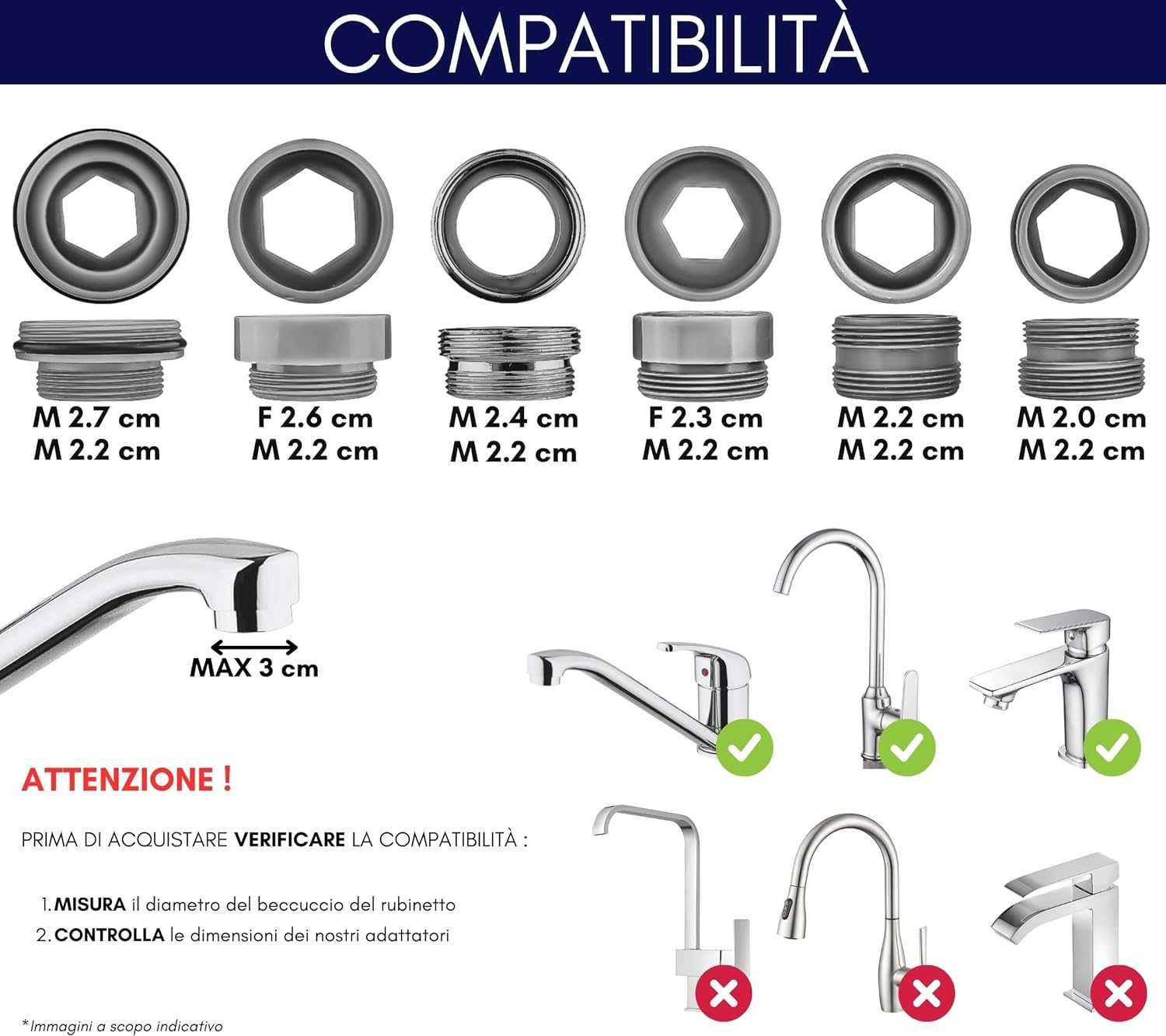 Cap de dus multifunctional, pentru chiuveta, bidet, 1.5/4M, Negociabil