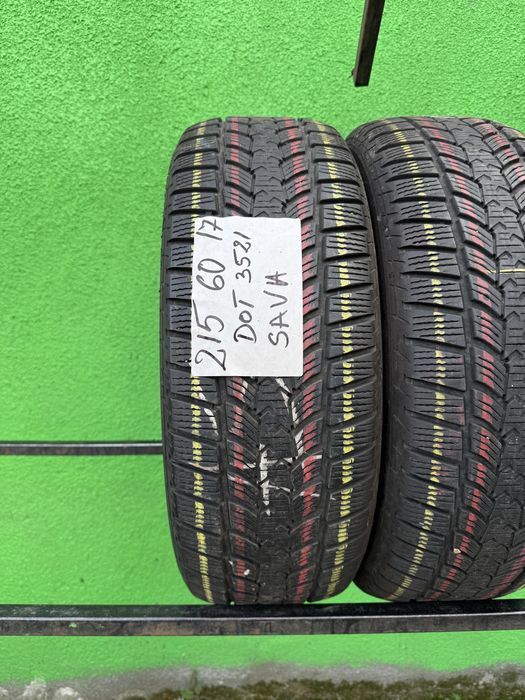 215/60/17 M+S SAVA DOT 3521 Profil rămas 80% STARE IMPECABILA