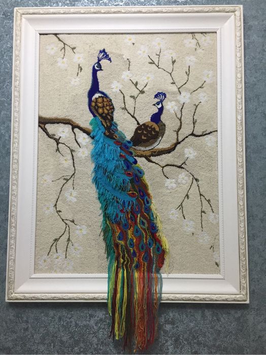 Продаются гобелены ручной работы” Птицы счастья”