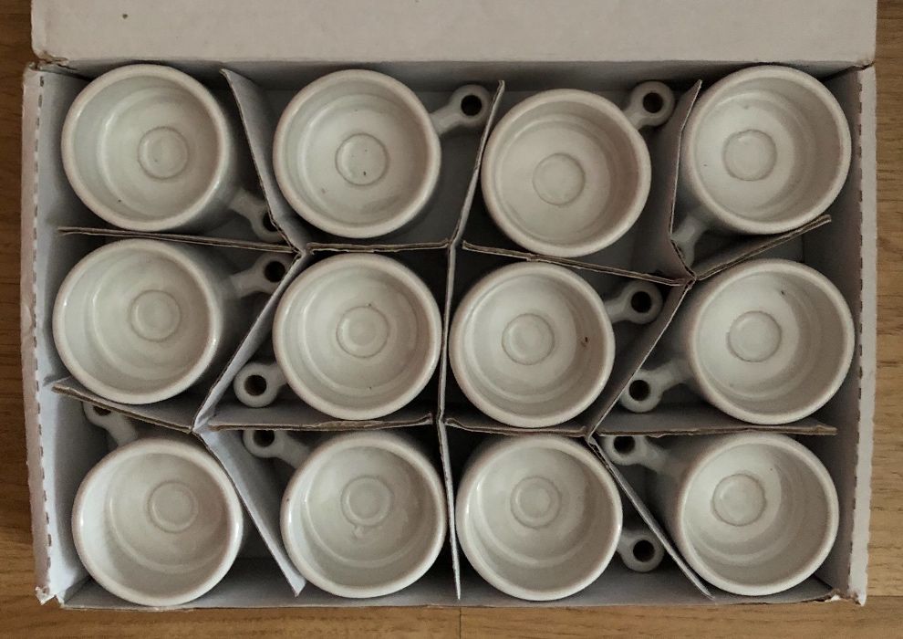 Set 12 suporturi lumânări ceramica, legate între ele