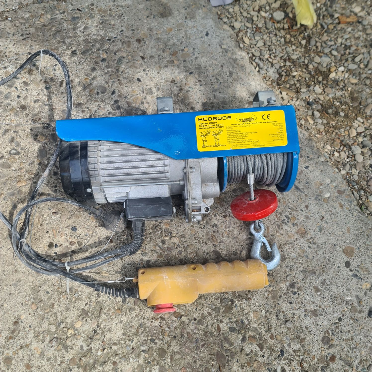 Winch electric HC0800E