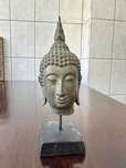 Cap vintage de Buda pe suport de lemn