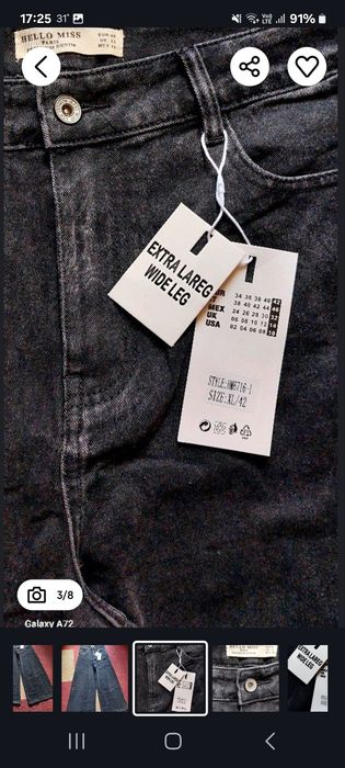 Blugi damă extralargi Franța