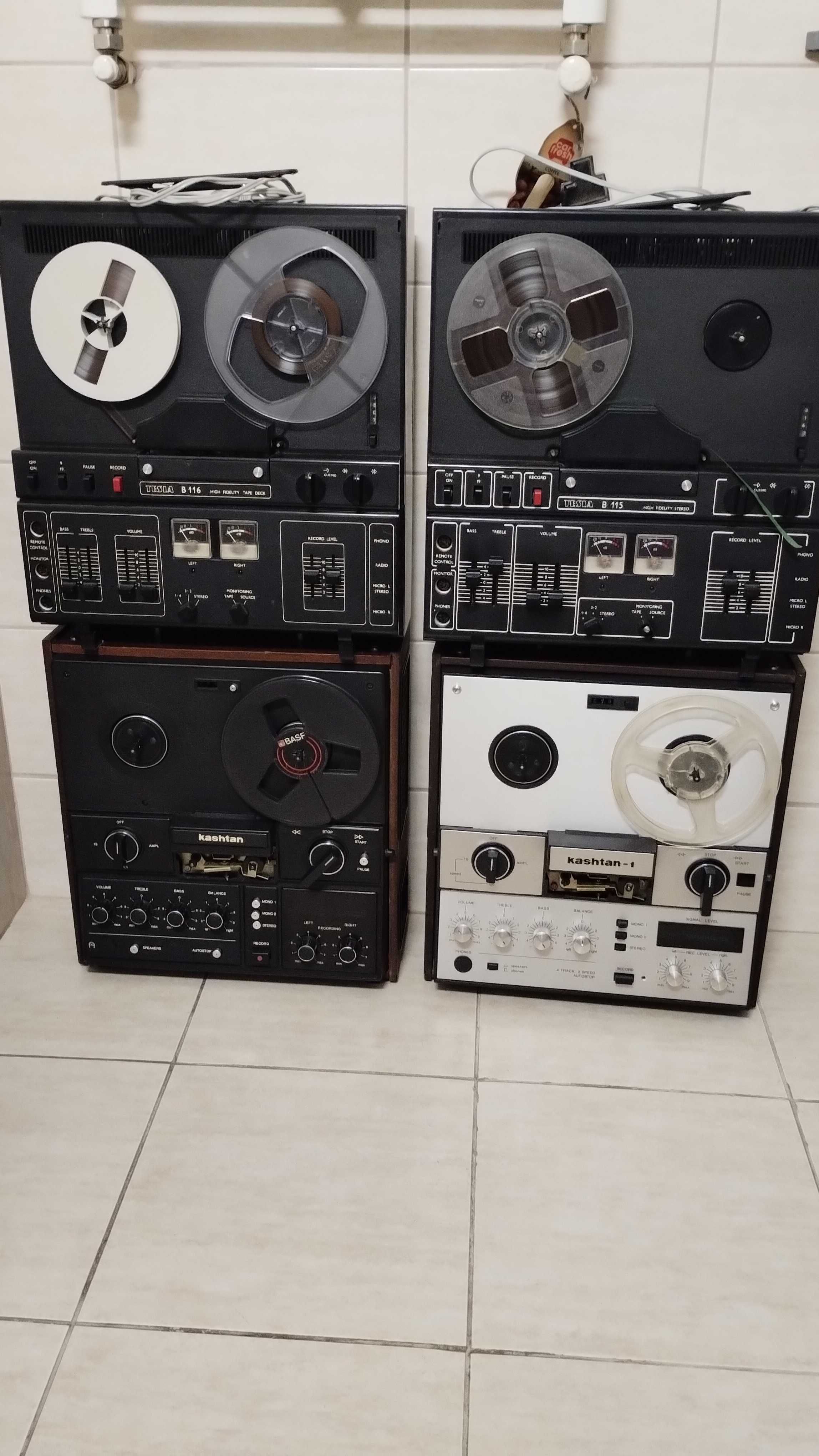 Magnetofoane Akai, kasthan, Uher, incis