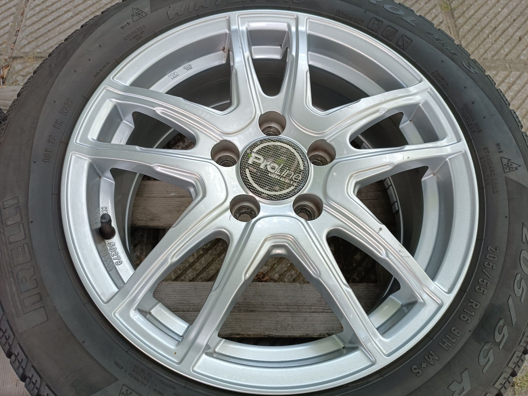 Лети джанти 16ки 5х112 Platin + зимни гуми 205/55/16 Pirelli