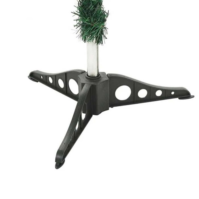 Коледна елха с бели заскрежени връхчета