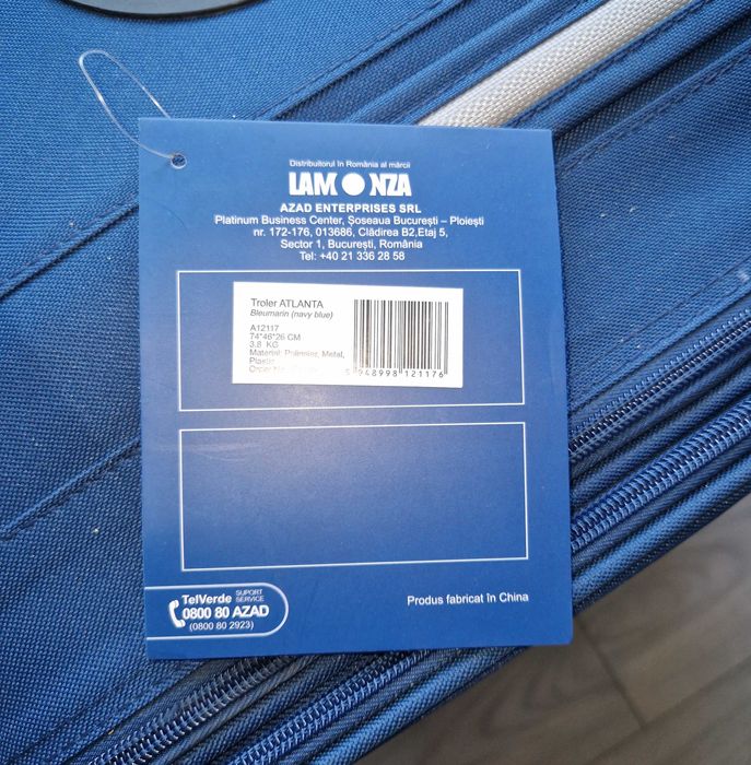 Troler nou Lamonza 74x46x26 cm capacitate 86 litri