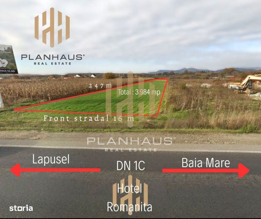 Teren , 40ari , Recea ,hotel Romanita , investitie ,comision 0 %