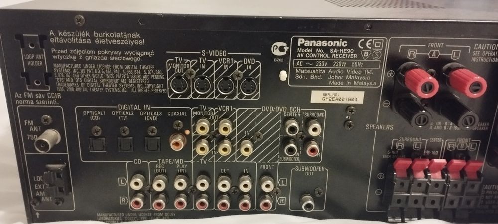 RECEIVER PE 5 CANALE cu două canale aparte 230 w