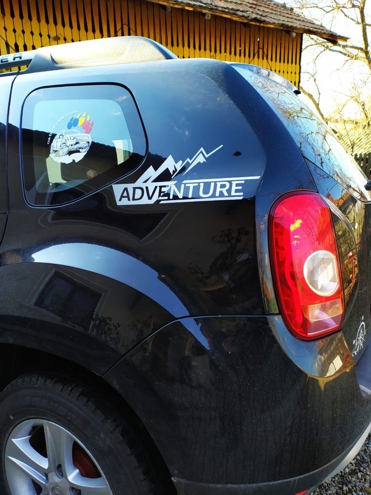 Sticker Duster Adventure si Stepway argintiu si negru