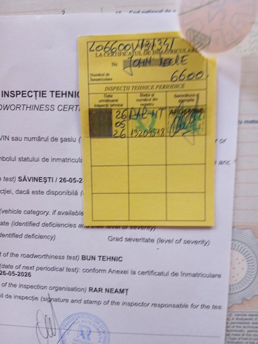 Tractor John deere 6600