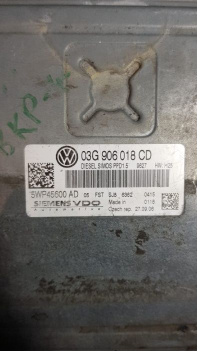 ECU Calculator motor VW Passat 2.0TDI 03G906018CD 5WP45600 SIMOS PPD1.