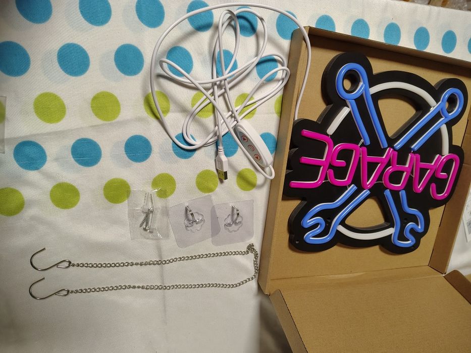 Semn led luminos GARAGE/ NOU