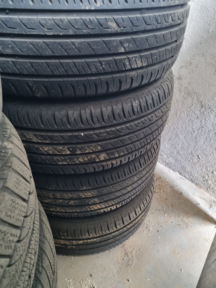 4 cauciucuri de vara 205 55 16 cu jante de aliaj de volvo 5x108