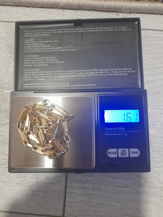Lanț aur 14 k folosit foarte puțin