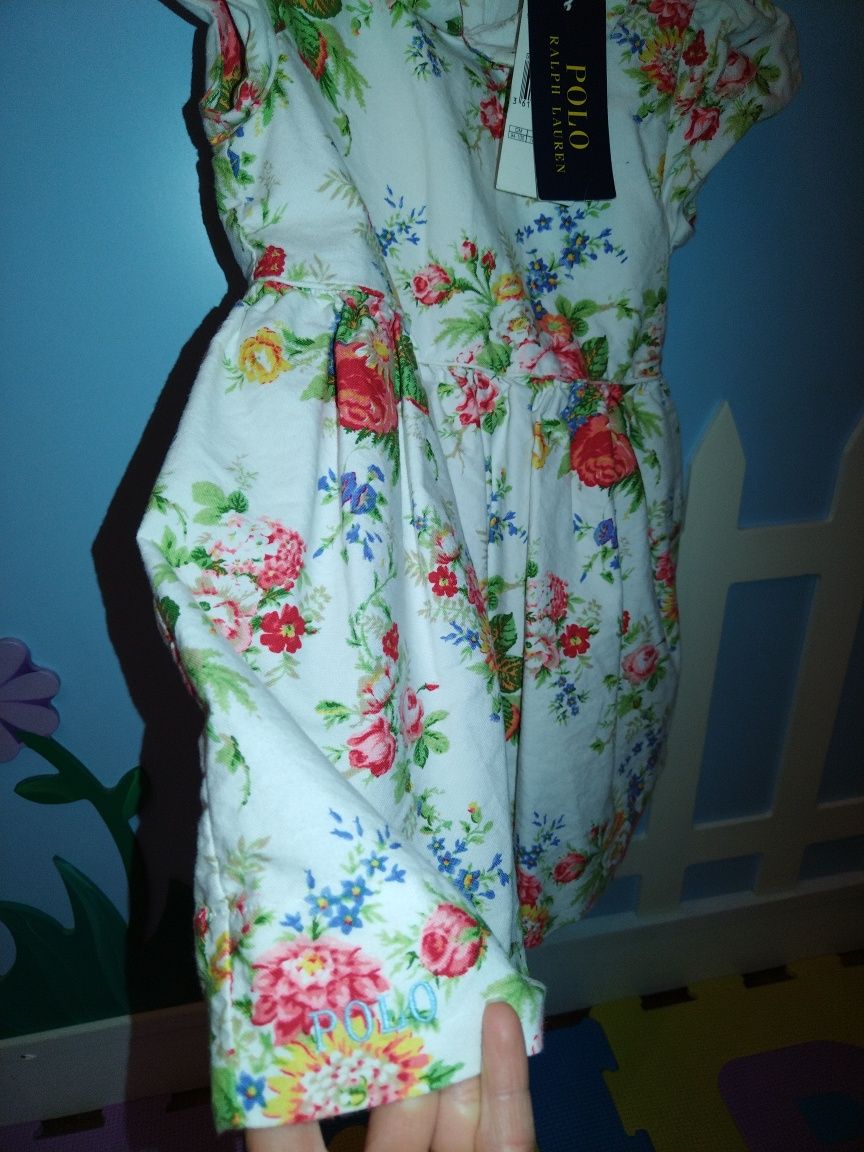 Нова Polo Ralph Lauren детска рокля 98см