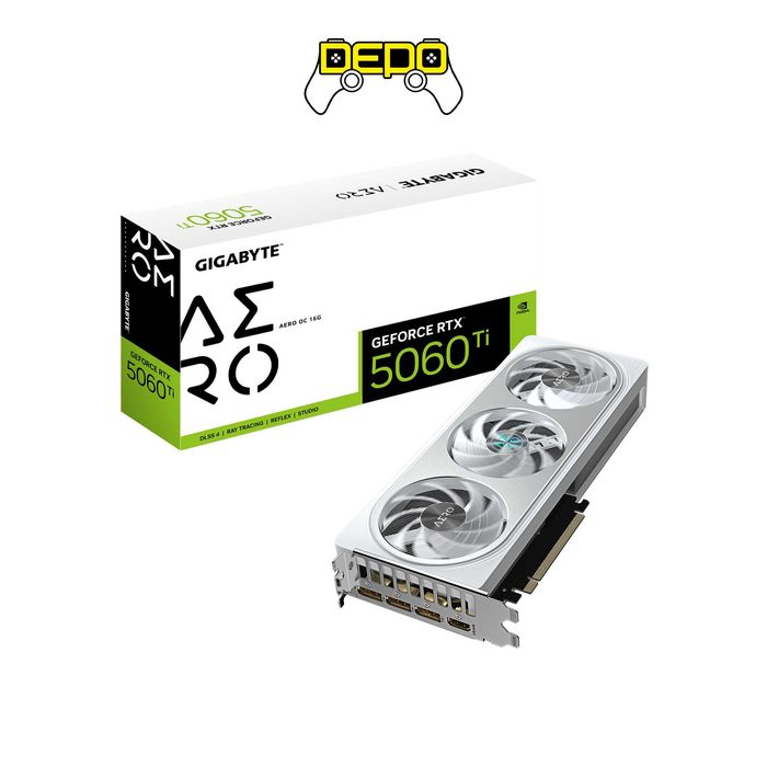 Белая видеокарта от Gigabyte - GeForce RTX™ 5060 Ti AERO OC 16GB
