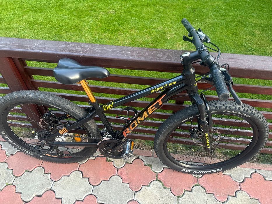 Vand bicicleta copii ROMET MTB DIRT 24″, FRÂNE CU DISC