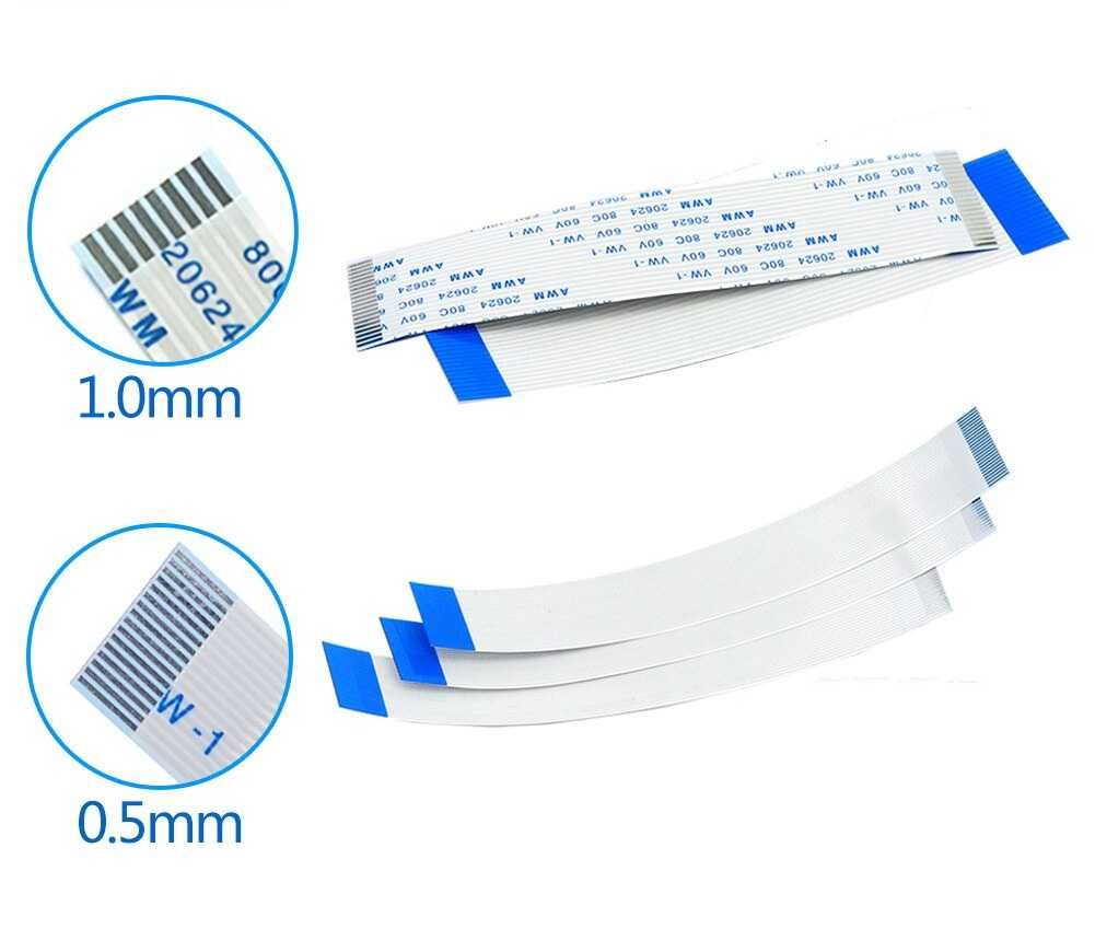 Лентови кабели 0.5, 1.0mm, 1.25mm AWM 20624 80C 60V VW-1 FFC