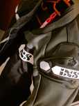 Geaca moto racing IXS piele textil 52/54_M_L. NOI. GECI MOTO NOI