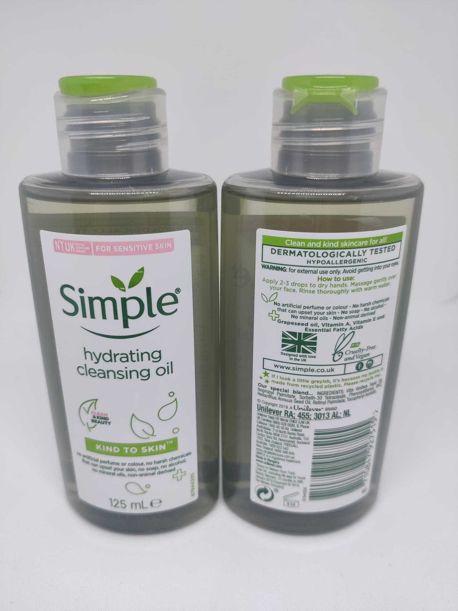 Simple Kind To Skin Hydrating Cleansing Oil 125ml