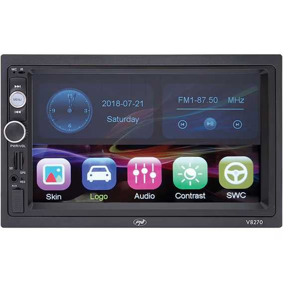 Media receiver auto PNI V8270, 4 x 50W, Bluetooth, GPS, USB
