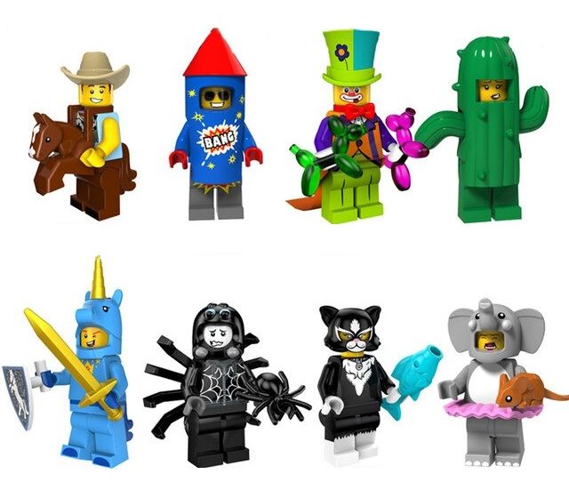 Set 8 minifigurine noi tip Lego seria 18.2