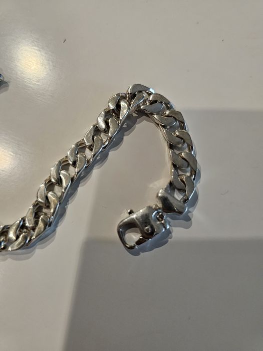 Сребърна гривна мъжка панцер