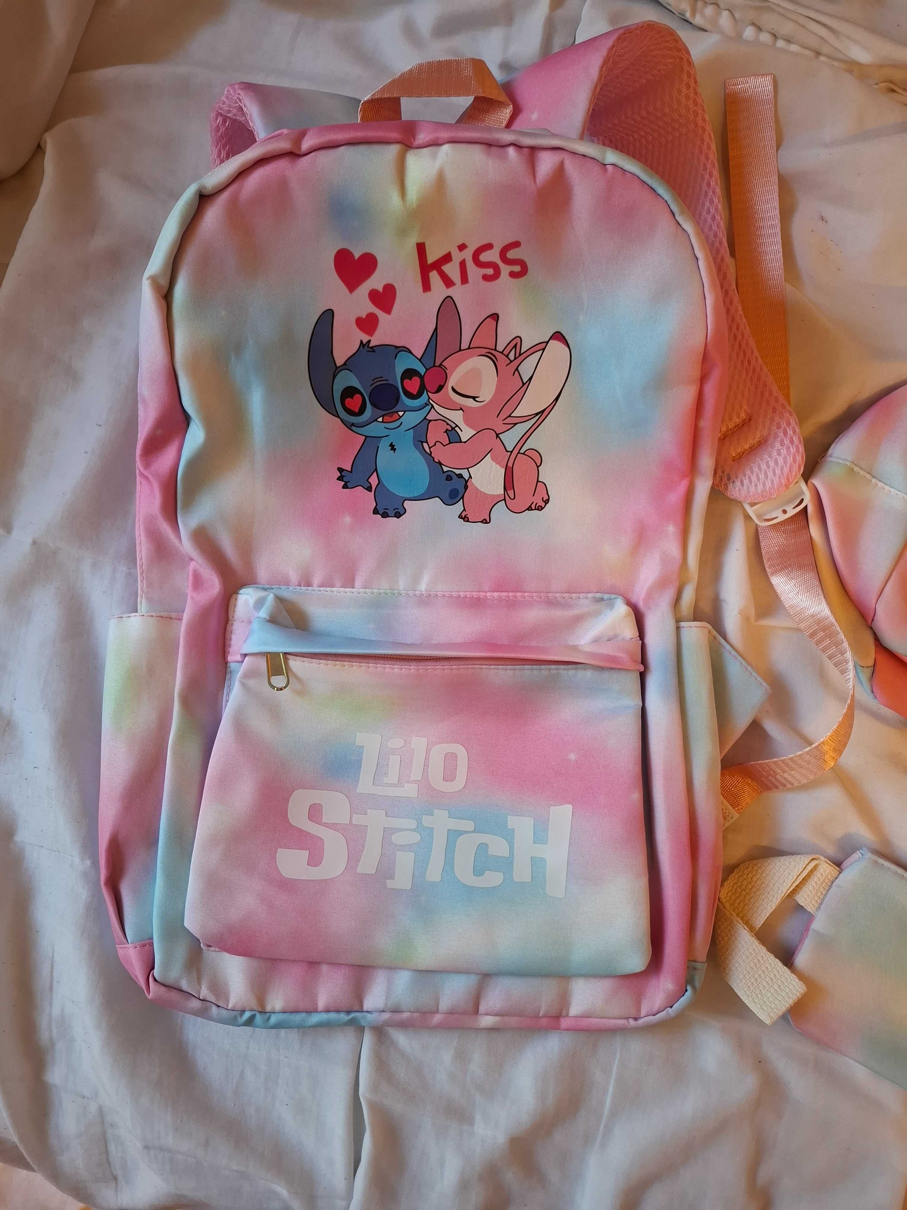 Раница за училище,чанта за храна и несесер Stitch