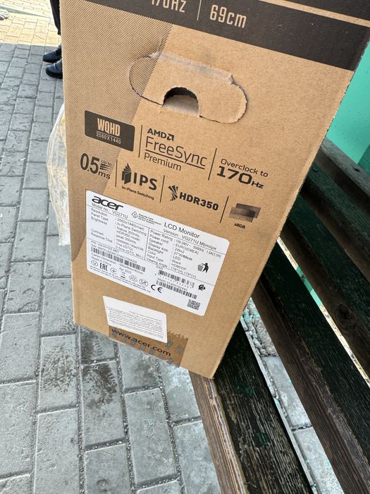 Продам игровой монитор Acer Nitro VG1 IPS WQHD 170Hz