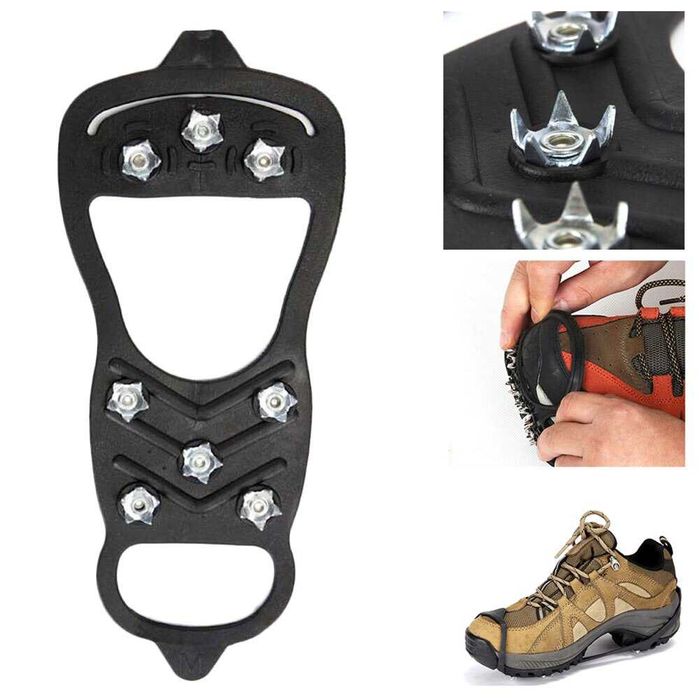 Котки за лед и сняг против пързаляне за обувки ледоходки туристически